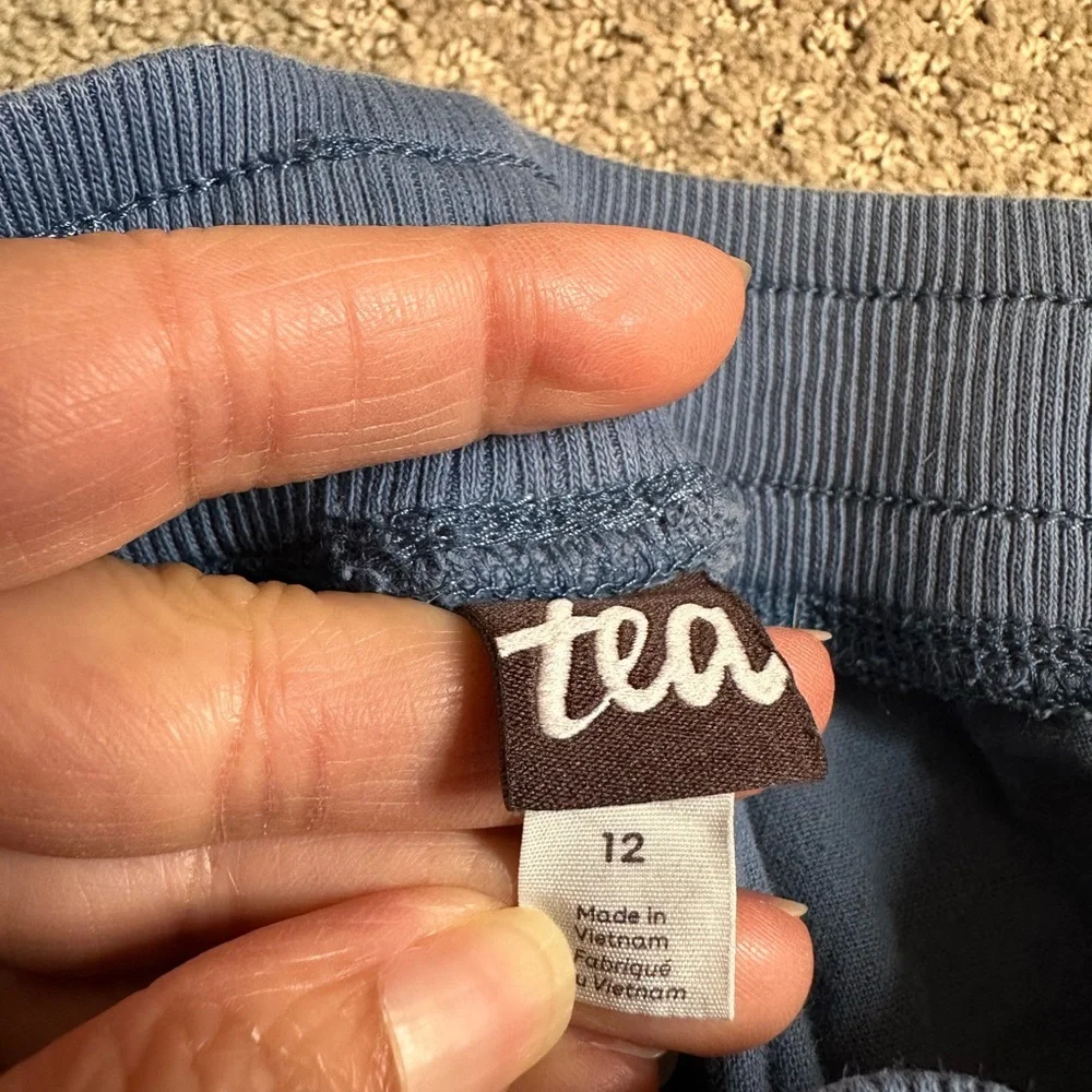 Tea Collection Blue Athletic Shorts Elastic Waist - Picture 3 of 3